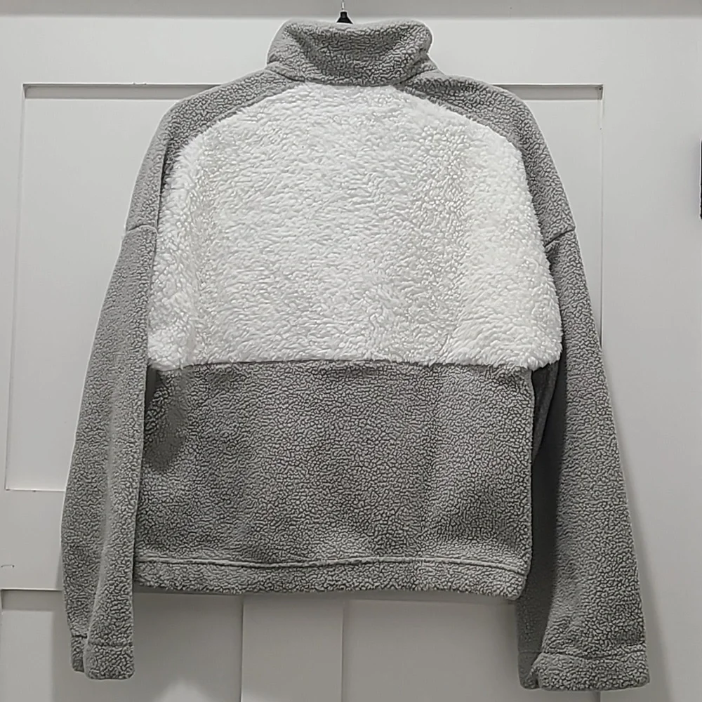 Columbia Lodge Sherpa Pullover in Dove Gray / Crushed Clay Sz S-NWT - Picture 4 of 4